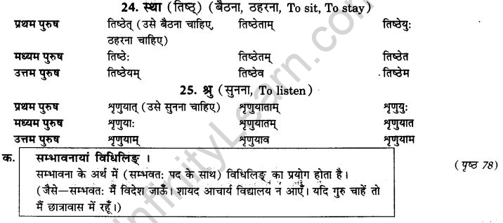 NCERT Solutions for Class 9th Sanskrit Chapter 10 Vidhiliga Lakarah 6
