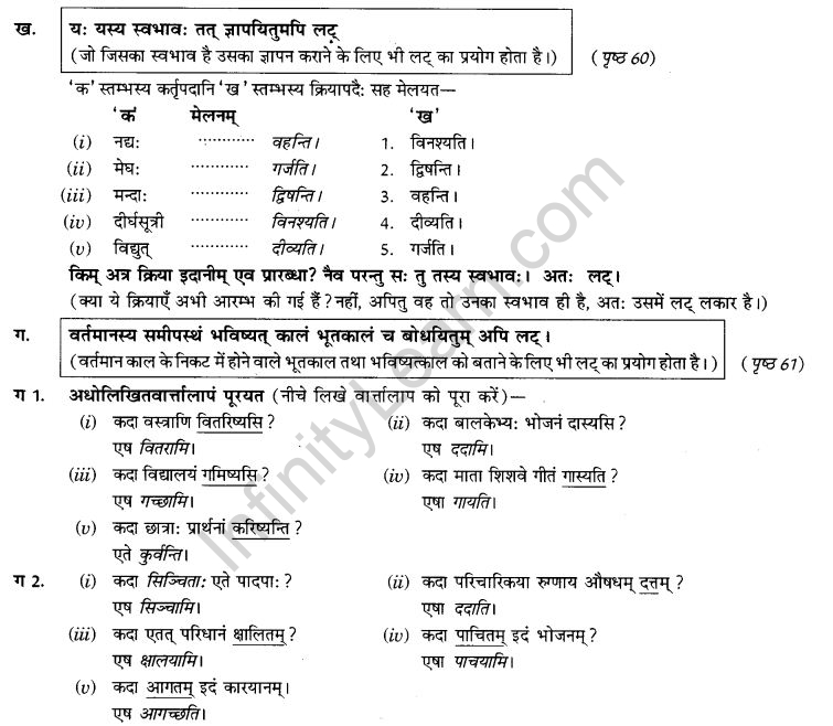 NCERT Solutions for Class 9th Sanskrit Chapter 6 Varthmankalah 10