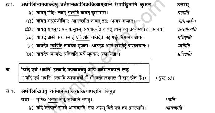 NCERT Solutions for Class 9th Sanskrit Chapter 6 Varthmankalah 13
