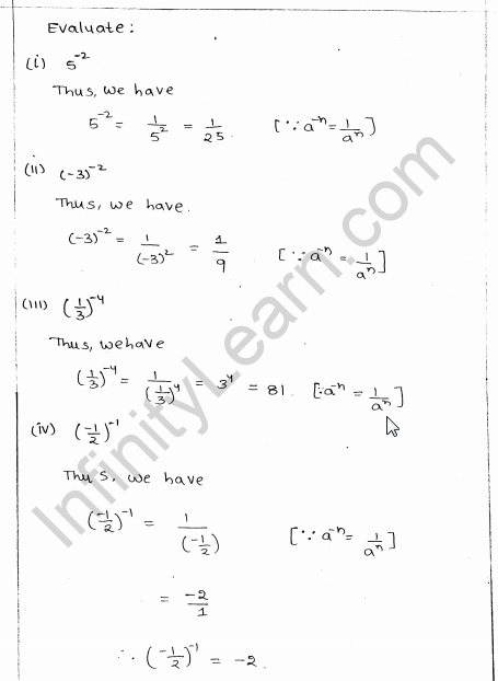 RD Sharma Class 8 Solutions Chapter 2 Powers Ex 2.2 Q 2