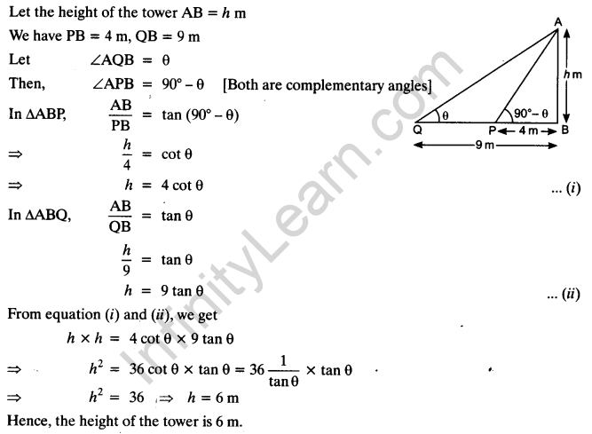 Some Applications Of Trigonometry Class 10 NCERT Solutions Pdf Ex 9.1 Q16