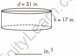 formula for volume of a cylinder