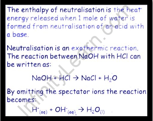 Enthalpy of Neutralization