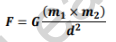 gravitational force formula can be written by introducing a proportionality constant ‘G