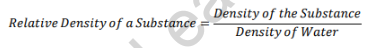 Formula of Specific Gravity