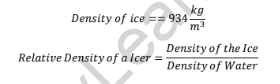 Relative Density of Ice 