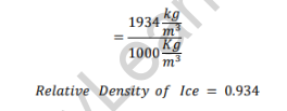 Relative Density of Ice 2
