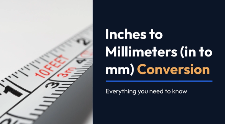 Convert inches to mm