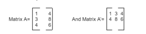 Transpose of Matrix : Definition, Examples and Properties