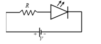 How is LED connected in a circuit