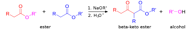 Claisen condensation reaction