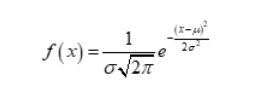 Formula for normal distribution