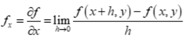 Partial derivative formula