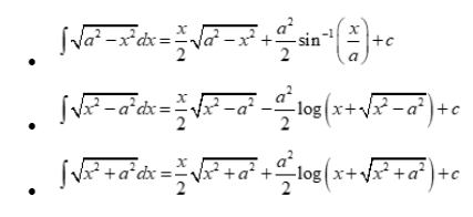 Special integrals 