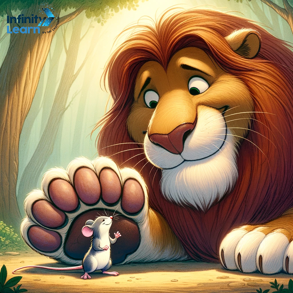 lion and mouse friends