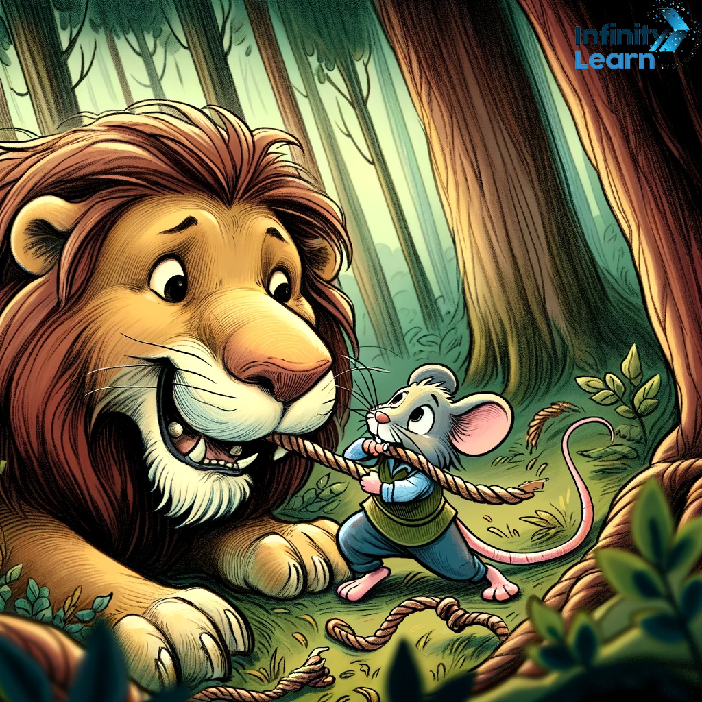 lion and mouse story picture