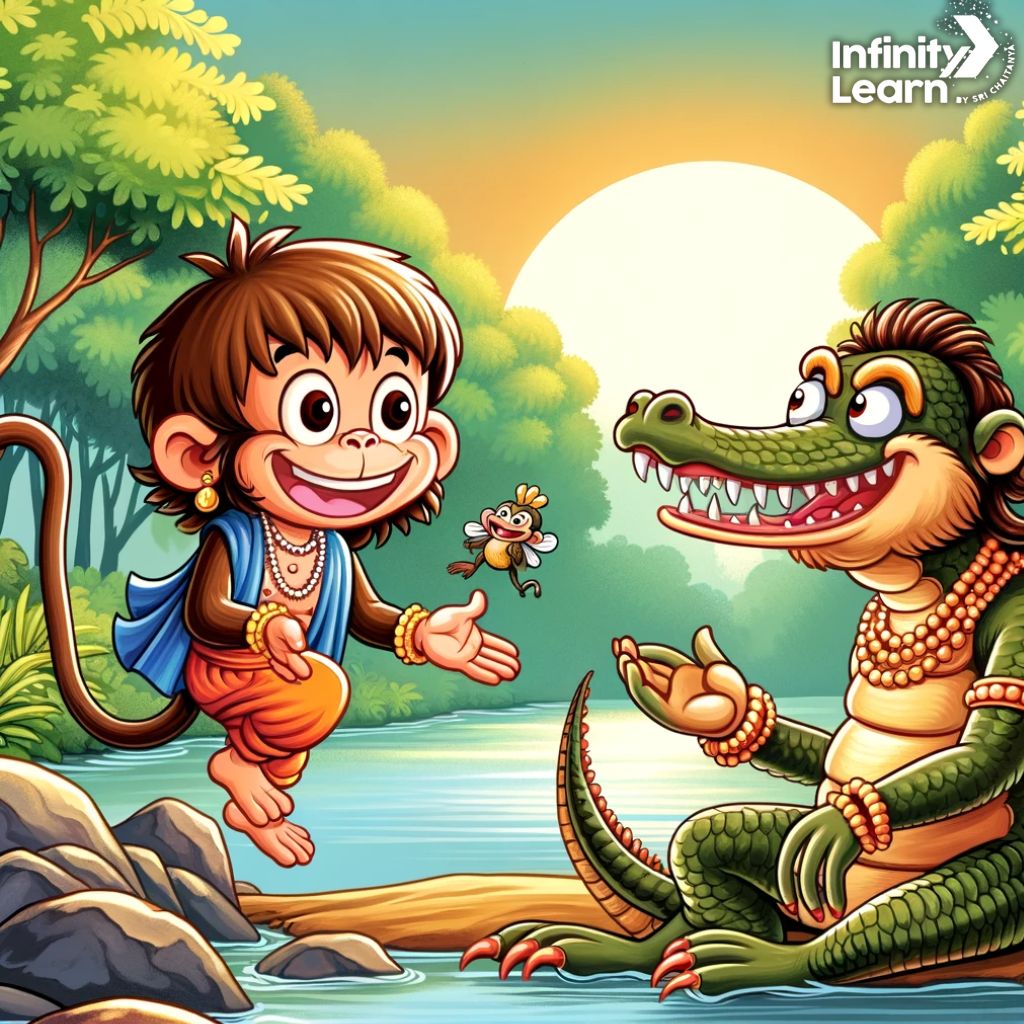 Monkey and Crocodile Story 