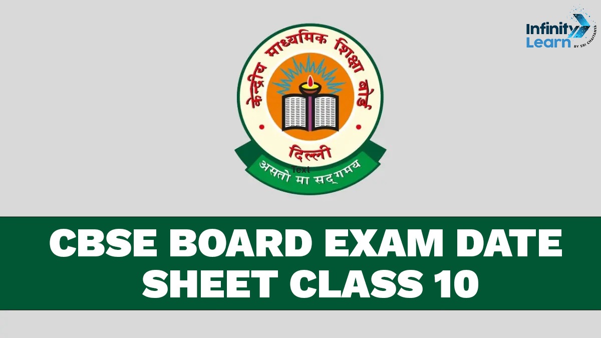 CBSE Board Exam Date Sheet Class 10