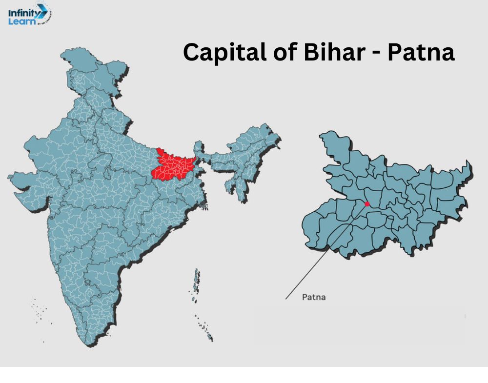 Capital of Bihar in India Map (1)