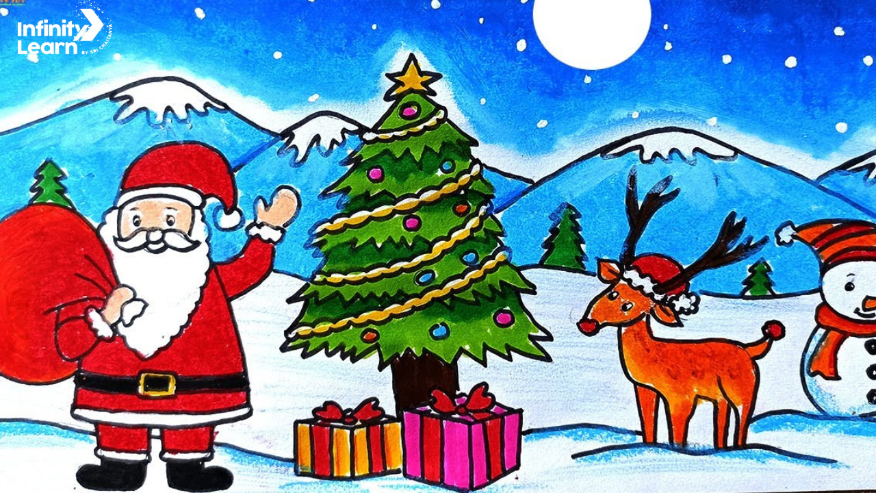 Art Magic - Beautiful Christmas drawing of my 4th standard... | Facebook-saigonsouth.com.vn