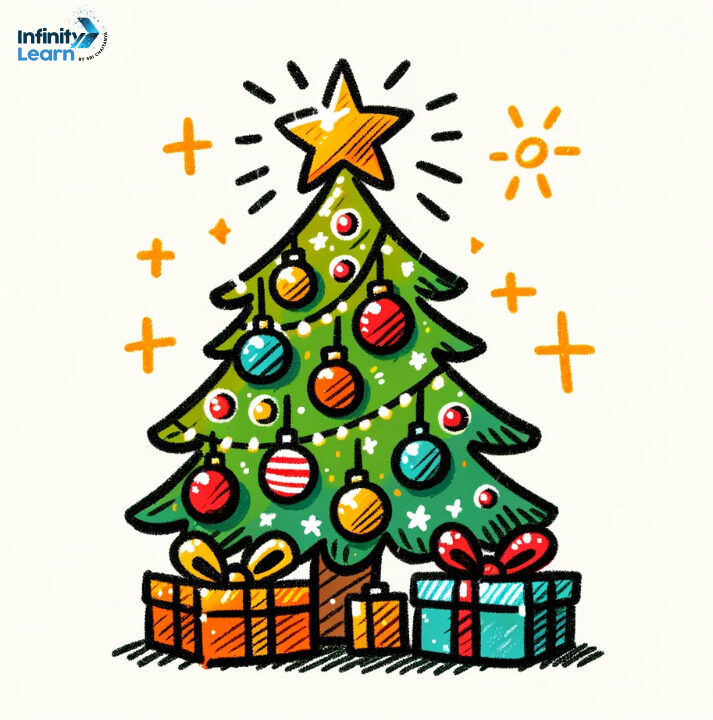 Smiling Christmas tree as a coloring for little kids - vector svg Stock  Vector | Adobe Stock