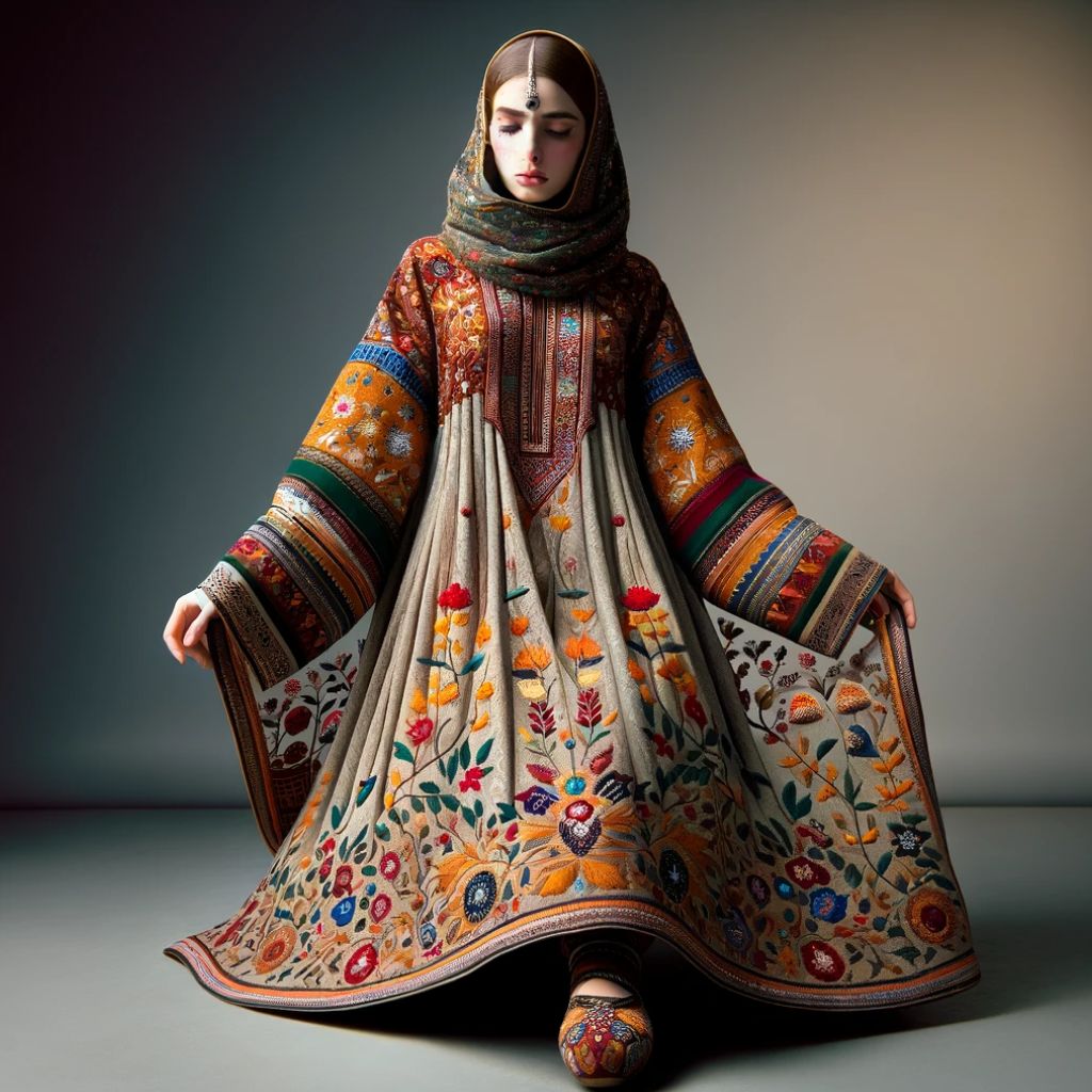 Buy Kashmiri Phiran, Indian Ethnic Wear, Embroidered Kurta, Indo Western  Dress, Kashmiri Embroidery Dress, Velvet Phiran Luxury Dress,boho Dress  Online in India - Etsy
