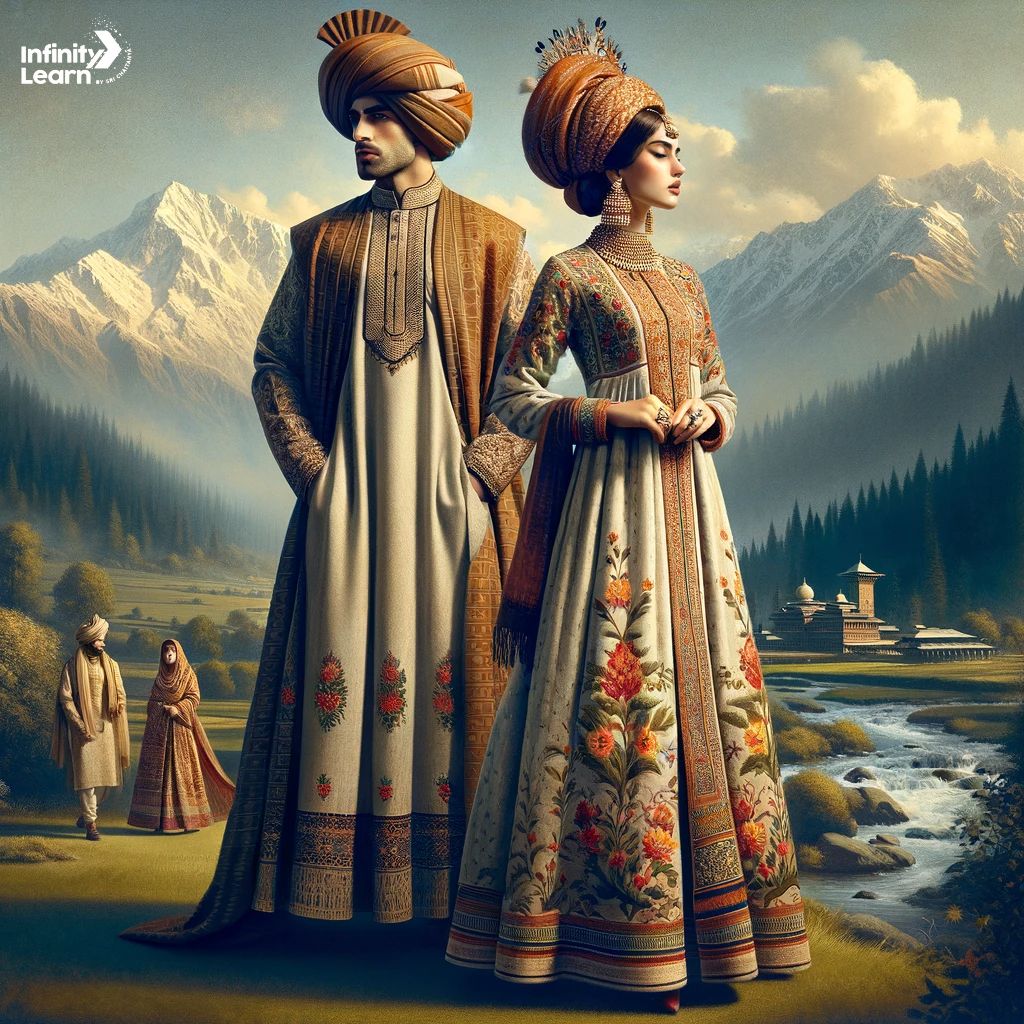 Jammu Kashmir Traditional Dress images 