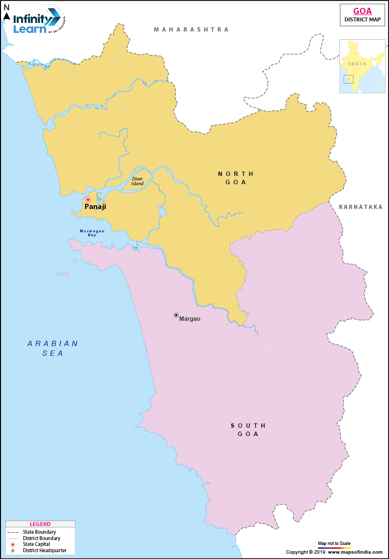 goa district map 