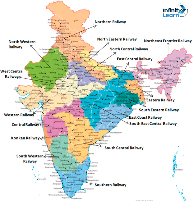indian railway network map