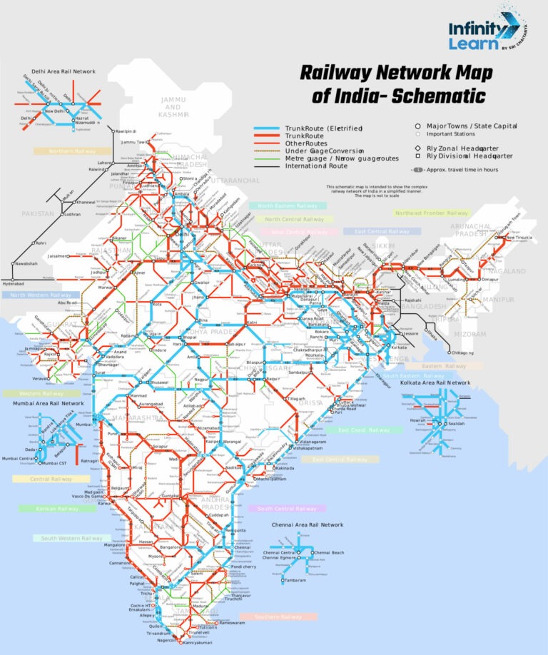 Indian Railway Map | Zones, Routes, and Map Insights