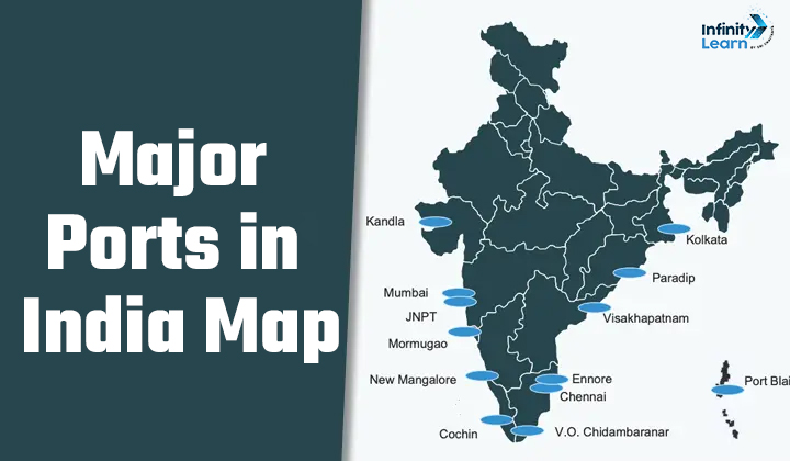 Major Ports in India Map