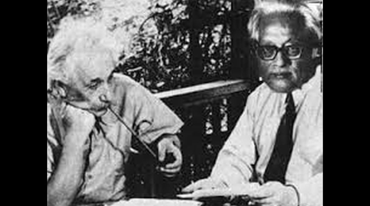 Satyendra Nath Bose with Alber Einstein