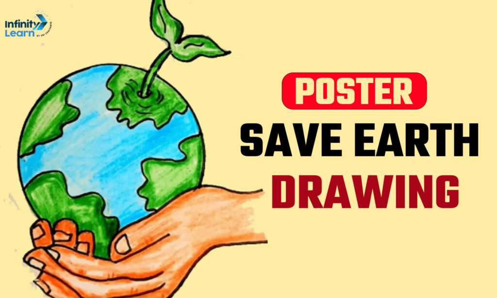 poster save earth drawing
