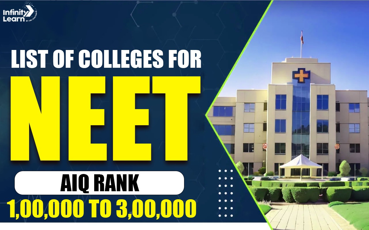 List of Colleges for NEET AIQ Rank 1,00,000 to 3,00,000 