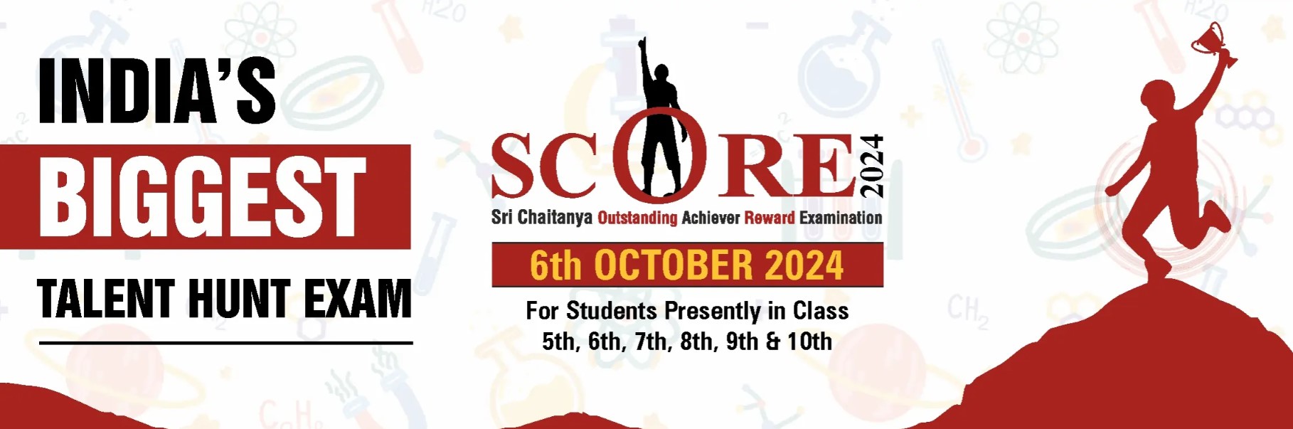 Sri Chaitanya SCORE Scholarship Test Registration 2024 - Check Registration Process, Event Dates, Fees, Last Date