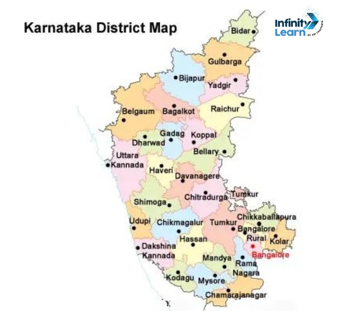 karnataka district map with name