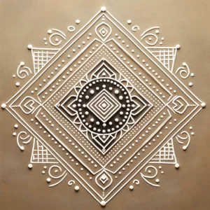 DOT rangoli design