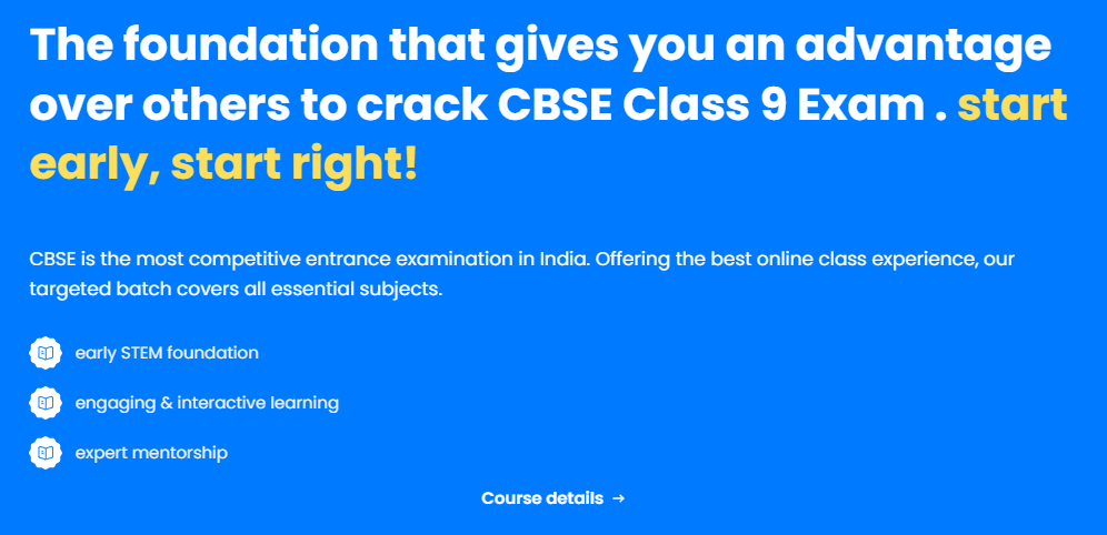 class 9 cbse foundation course