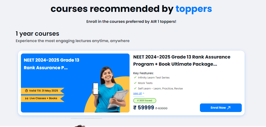 Online Course for NEET Droppers