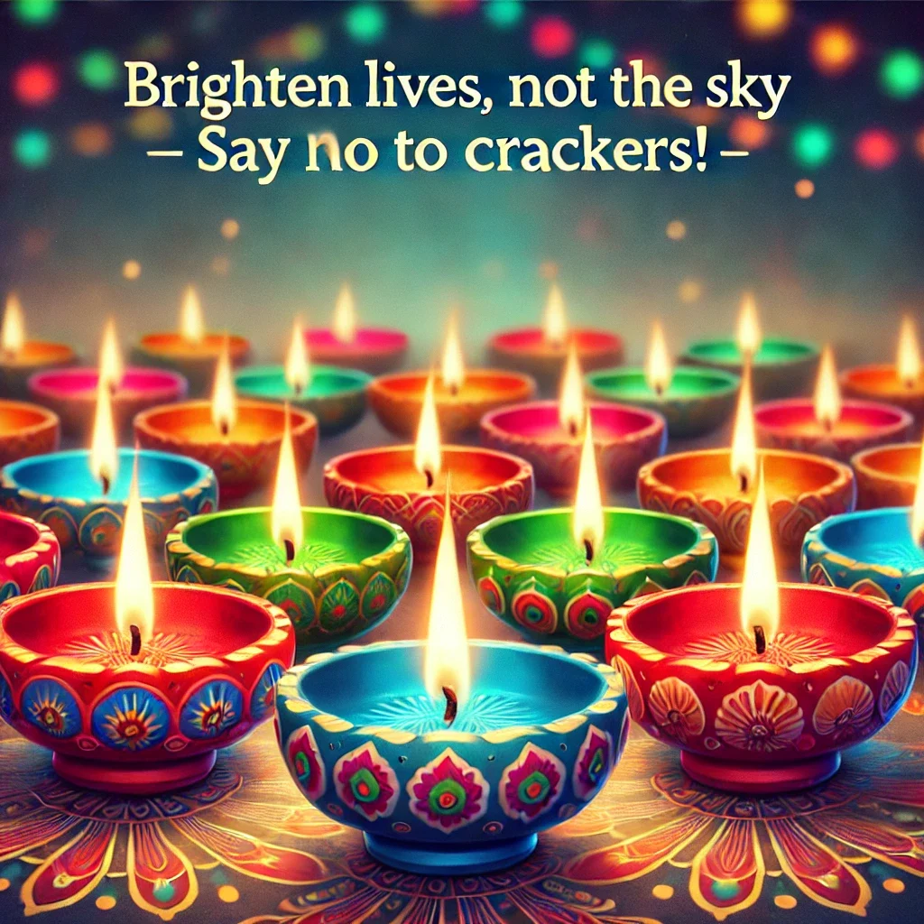 poster on eco friendly diwali