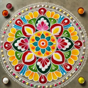 Traditional Navratri Rangoli Patterns