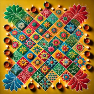 easy rangoli designs for diwali​