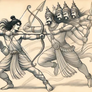 The Battle Between Rama and Ravana