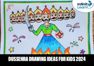 Dussehra drawing easy for kids