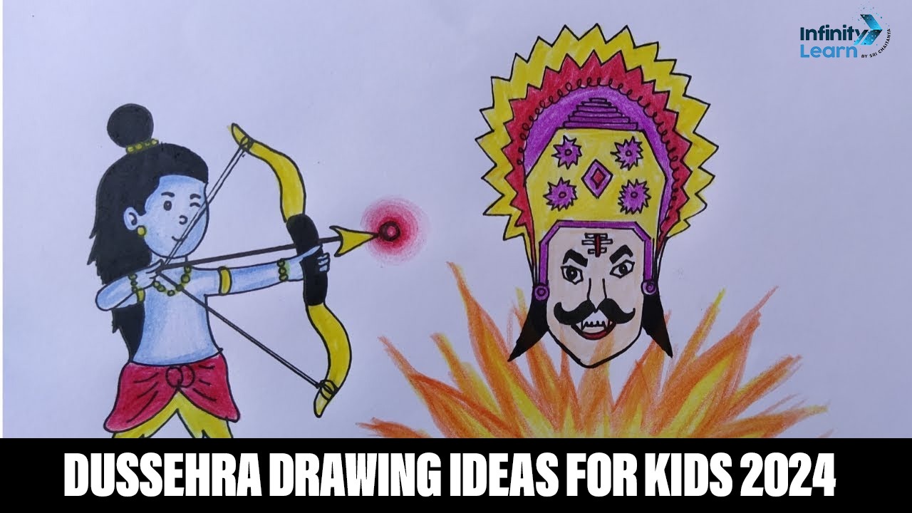 Dussehra Drawing Ideas for Kids 2024