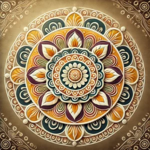 Mandala Diwali Rangoli Design