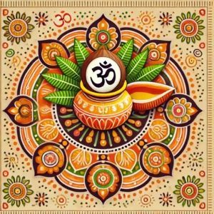 Om Symbol Rangoli Design