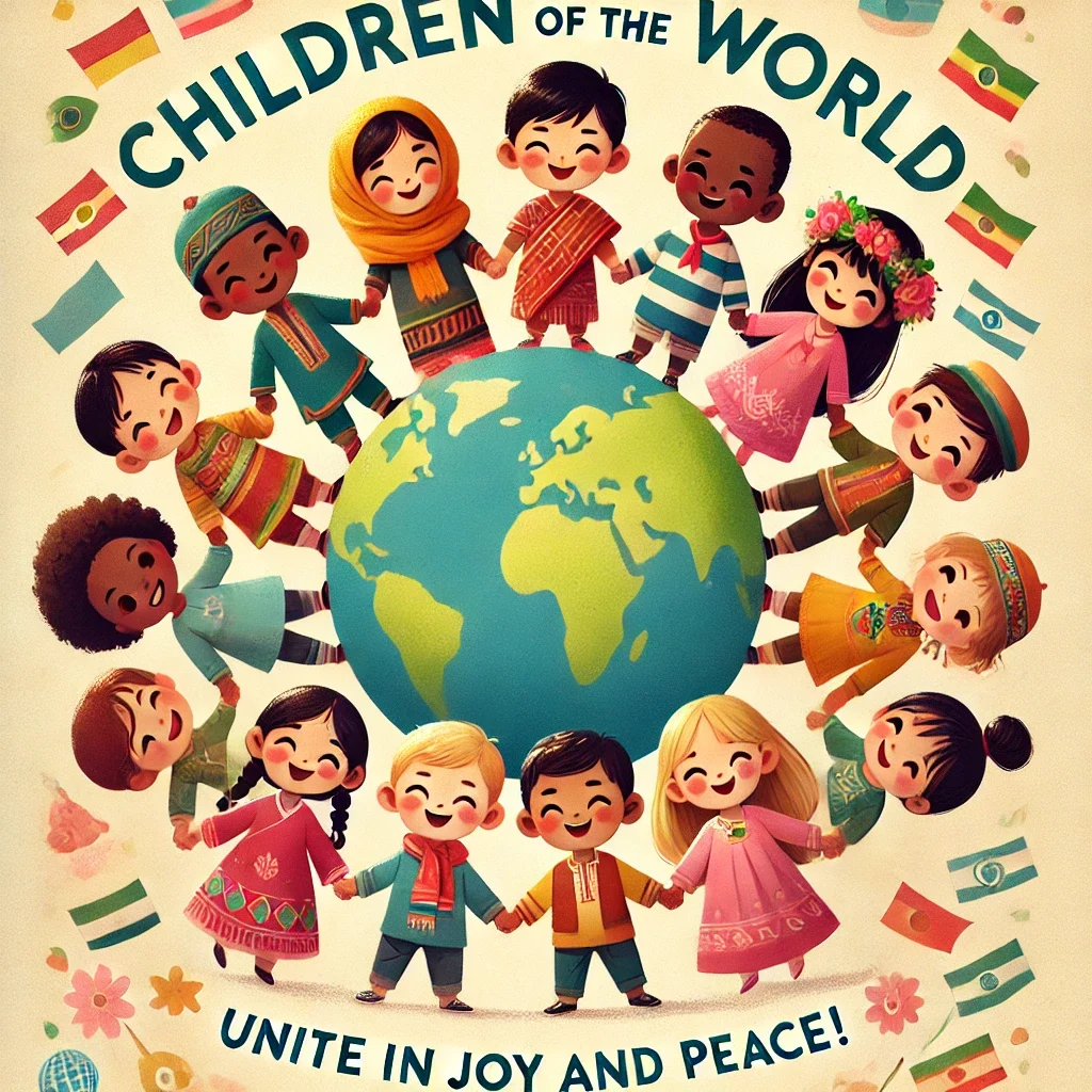 Childrens day poster drawing