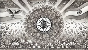 Republic Day drawing Ashoka Chakra