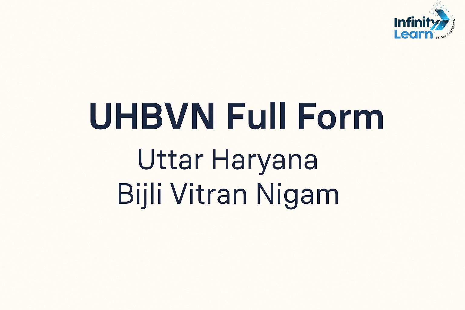 UHBVN Full Form